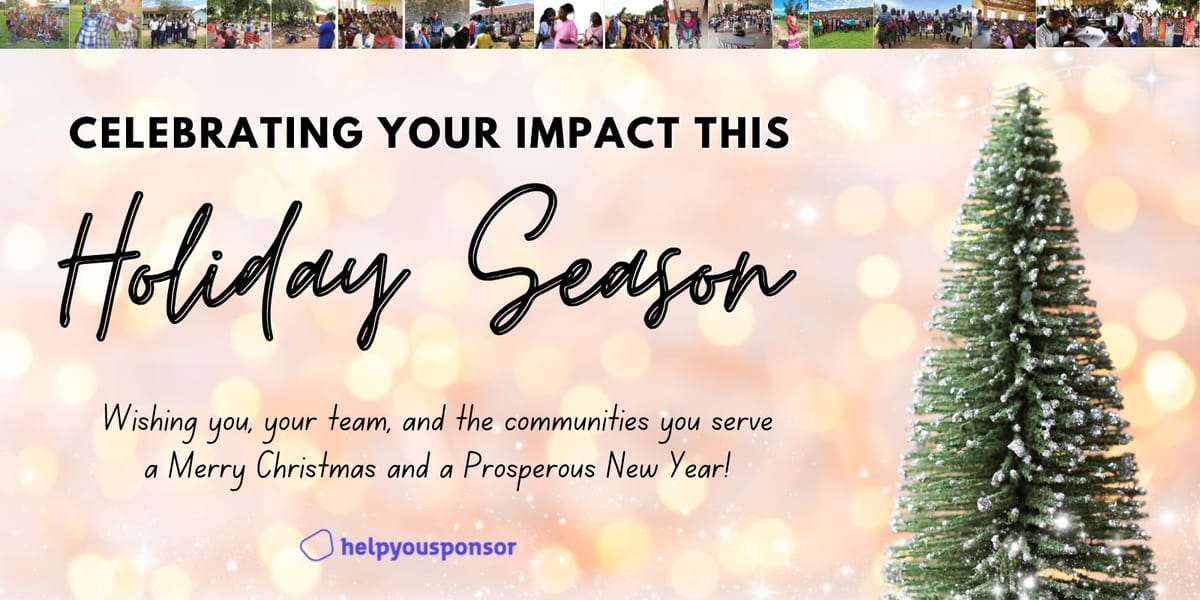 Your December Update from HelpYouSponsor