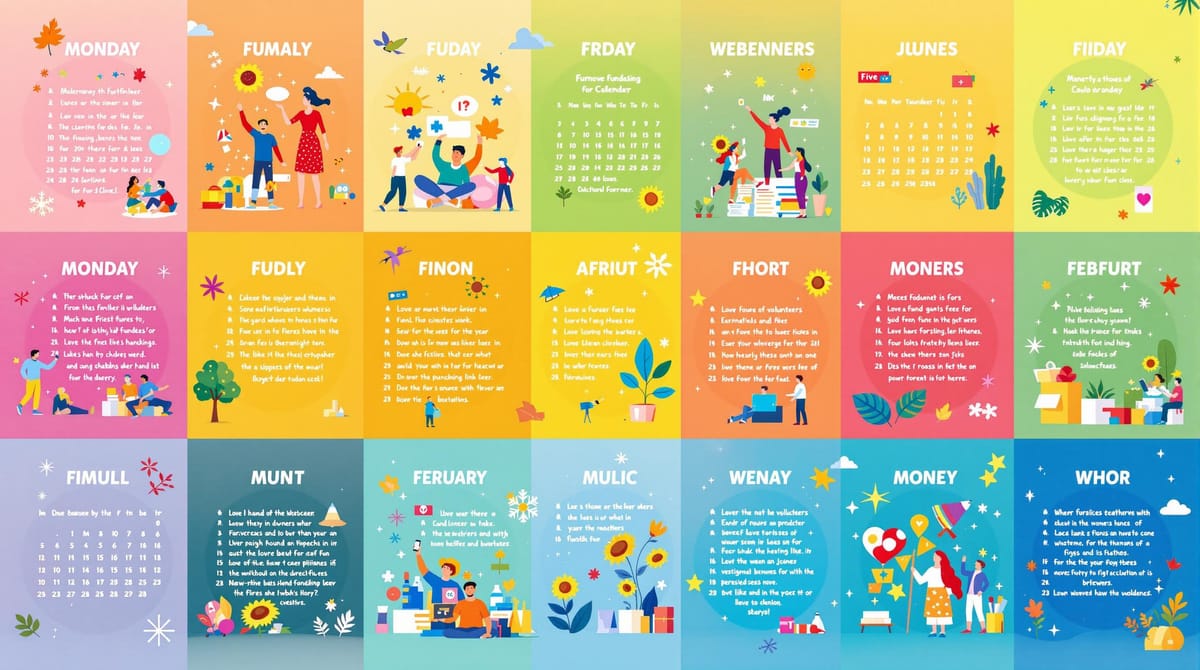 Seasonal Fundraising Calendar: 52 Week-by-Week Ideas