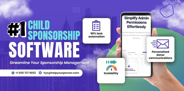Why HelpYouSponsor is the best child sponsorship software
